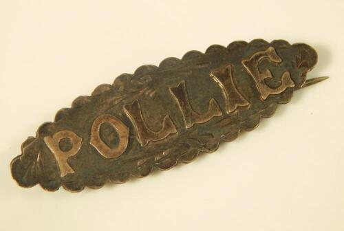 A Victorian silver Pollie brooch