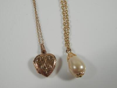 Two pendants and chains