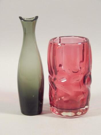 Two items of Czech glass