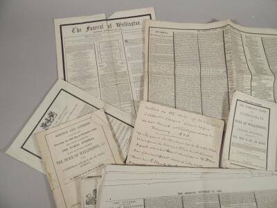 A quantity of ephemera etc. relating to the funeral and lying in state of The Duke of Wellington - 2