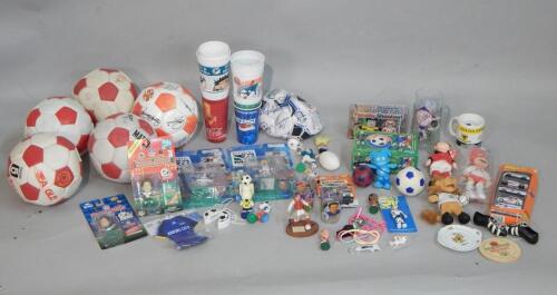 A large quantity of football related items