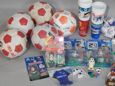 A large quantity of football related items - 2