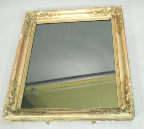 A 19thC gilt gesso picture frame