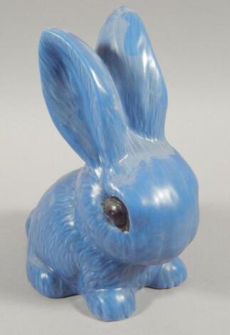 A large blue Sylvac rabbit