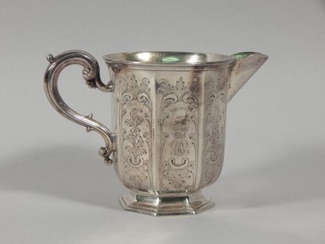 A Victorian silver jug