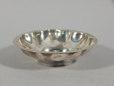 A modern silver bowl