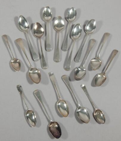 Various Old English pattern teaspoons