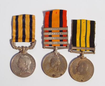 An interestingly constructed Victorian and Edwardian medal trio