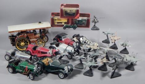 Various die-cast vehicles