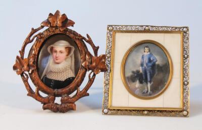 A 19thC Vienna portrait plaque