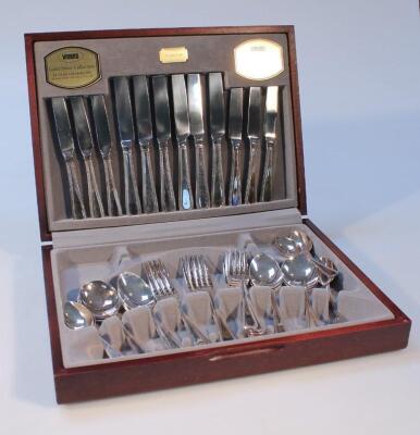 A canteen of silver plated cutlery