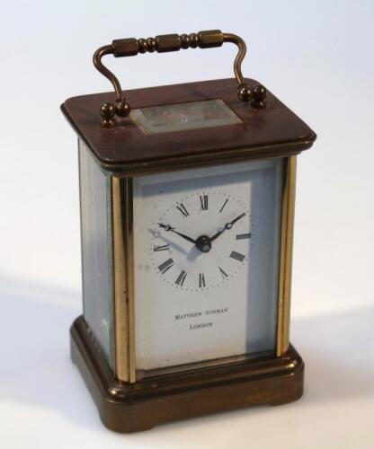 An early 20thC carriage clock