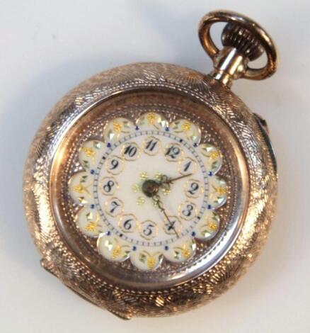 A late 19thC/early 20thC open faced fob watch