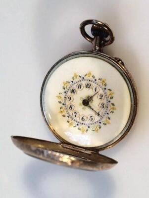 A late 19thC/early 20thC open faced fob watch - 2