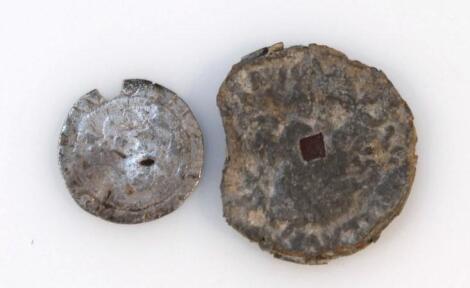 A hammered silver coin