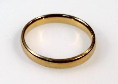 A 22ct gold wedding band