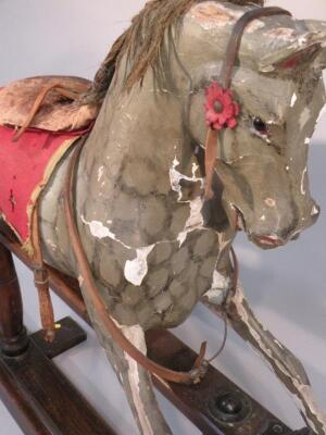 A late Victorian painted rocking horse - 2