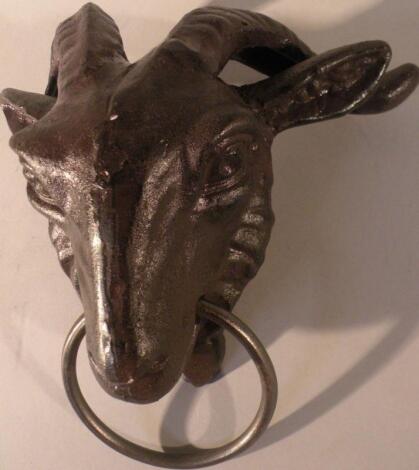 *A goat's head knocker with ring