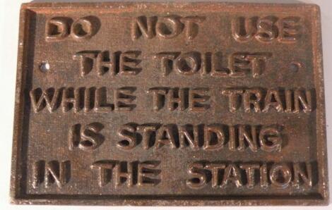 *A toilet sign