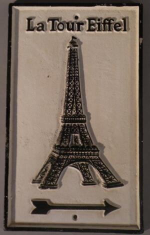 *An Eiffel Tower sign