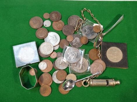 Various medals coins and collectables