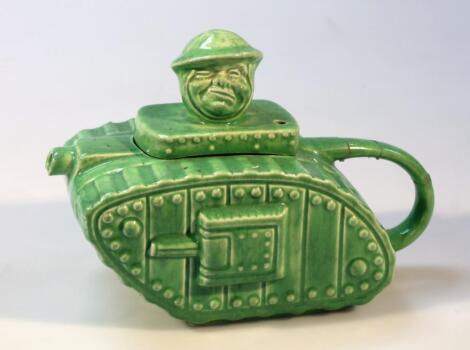 A mid-20thC Sadler's WWI tank teapot