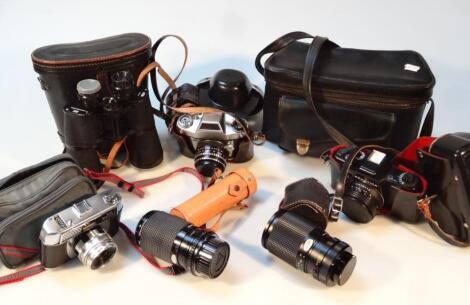 Various cameras and accessories