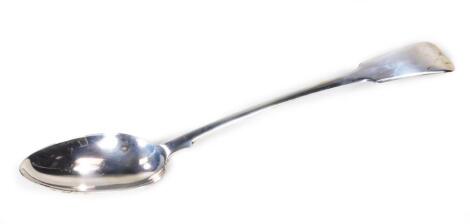 A George III silver basting spoon