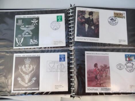 Various National Army museum first day covers