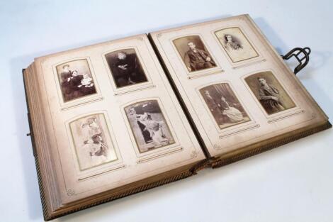 A Victorian musical photograph album