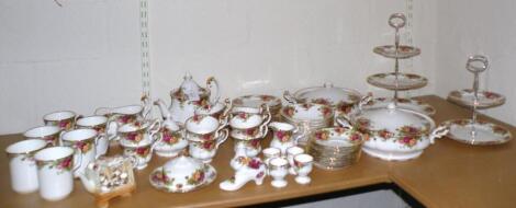 A Royal Albert Old Country Roses part dinner service