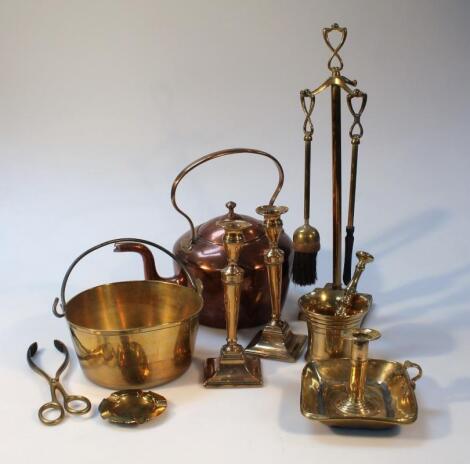 Various 19thC and later brass and copperware