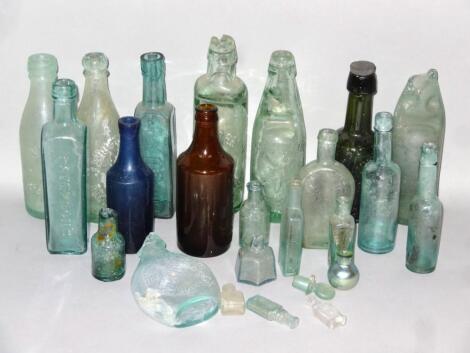 Various 19thC and later glass bottles