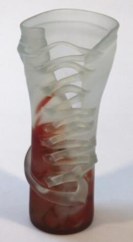 An art glass vase