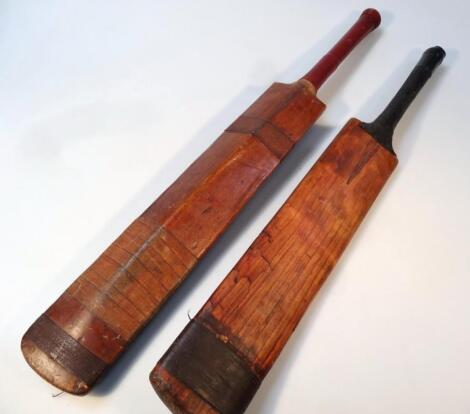 A mid 20thC Keith Miller cricket bat