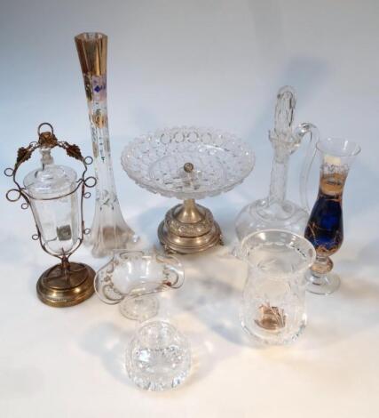 Various 20thC glassware