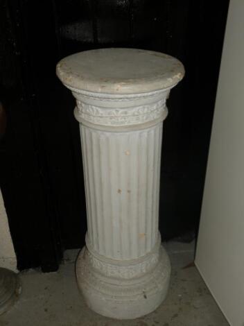 A 20thC plaster doric column