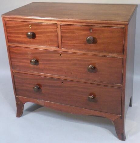 A 19thC mahogany chest