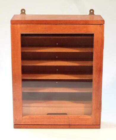 A 20thC hanging display cabinet