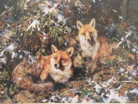 David Shepherd (1931). Winter Foxes