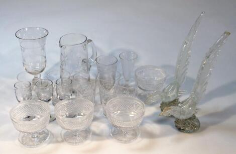 Various 19thC and later glassware