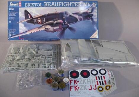 A Revell 1:32 scale model Bristol Beaufighter Mk IF