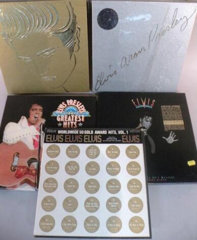 Various Elvis Presley 33 1/3 rpm record sets