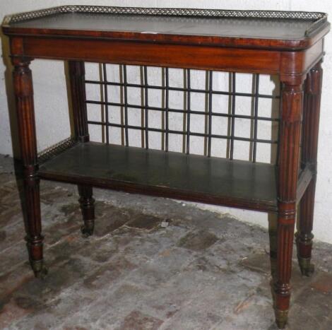 A William IV mahogany two tier serving buffet