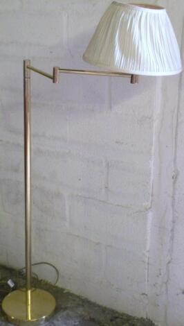 A 20thC brass lamp