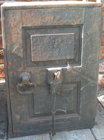 A Coalbrookdale steel safe