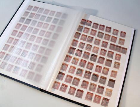 A large collection of 1d. red stamps