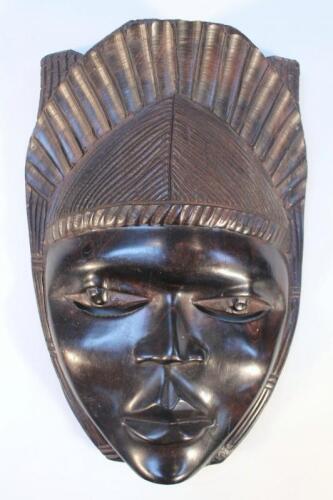 A 20thC African tribal hardwood face mask