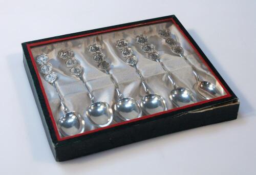 A set of six teaspoons