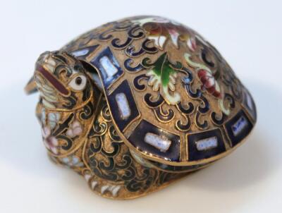 A 20thC Chinese cloisonne pin dish